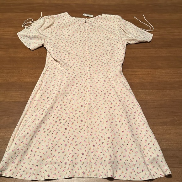 Madewell NWT Tie Sleeve Retro Calico Floral Print Dress vintage retro coquette - Picture 10 of 17